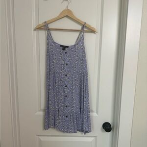 Purple floral sundress